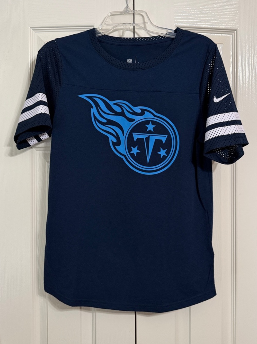 Nike NFL Team Apparel Blue Tennessee Titans Tee Size Large